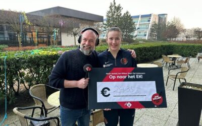 Iris Vennema heeft met de Orange Lions VU20 het eerste succes al op zak