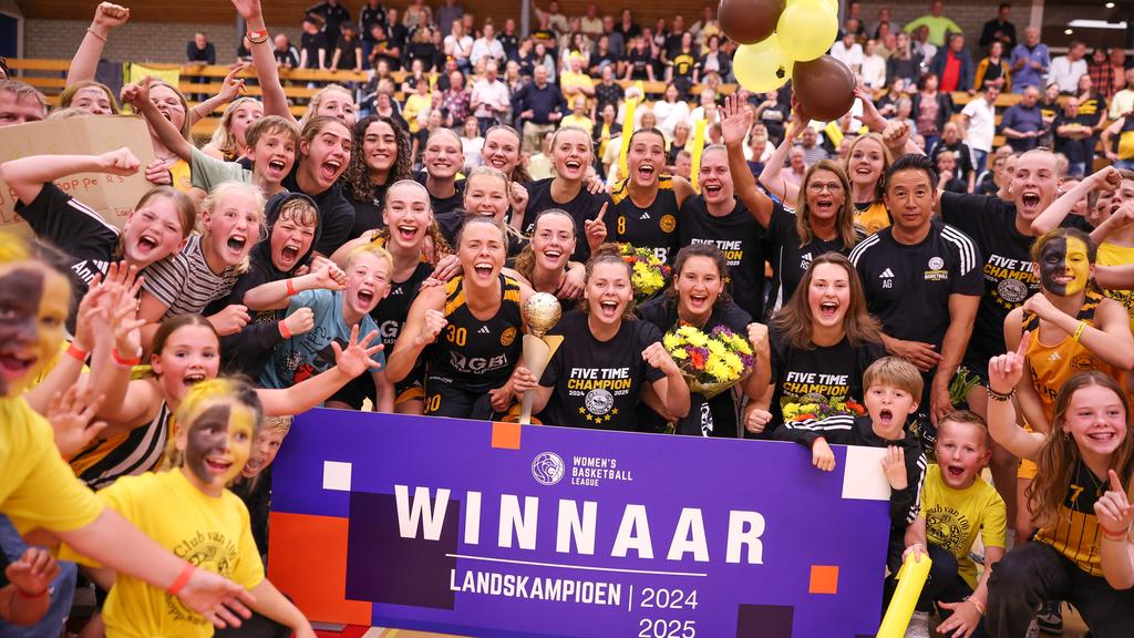 GBI Van Dijk Grasshoppers is landskampioen in de WBL seizoen 2024-2025.