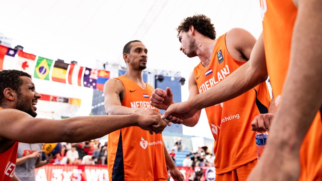 De 3x3 mannen in actie op het WK in Ulaanbaatar (juni 2025)