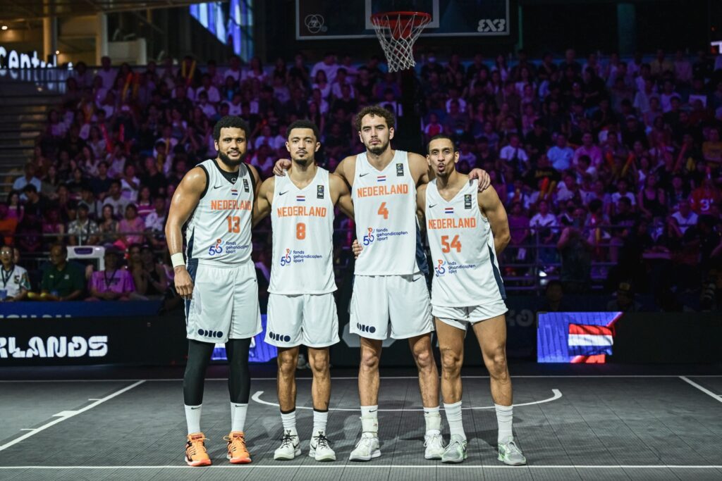 De 3x3 Mannen tijdens de Champions Cup (voorjaar 2025).