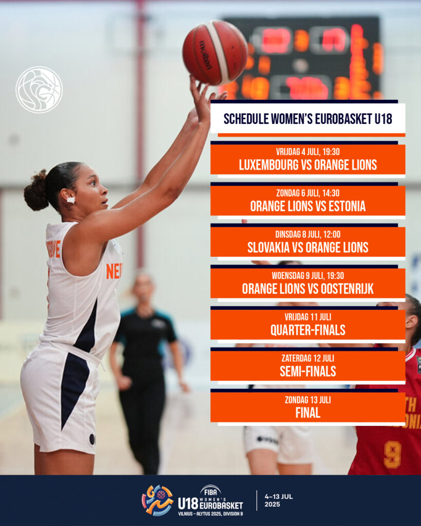 Schema EK VU18 zomer 2025