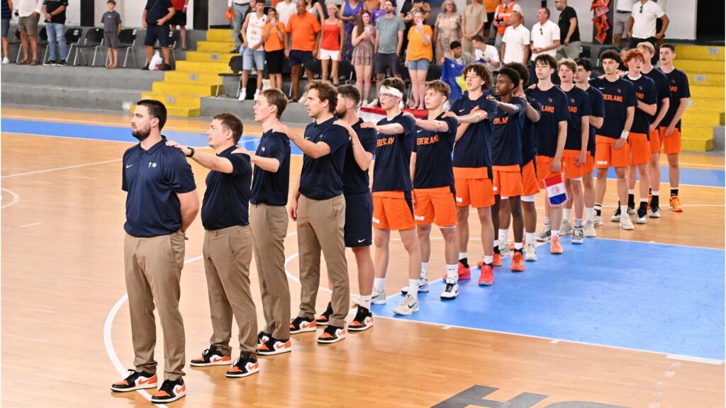 Mannen U16 voorafgaand aan Nederland - Kosovo, augustus 2025
