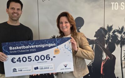 RECORDOPBRENGST VOOR BASKETBALVERENIGINGEN BIJ GROTE CLUBACTIE