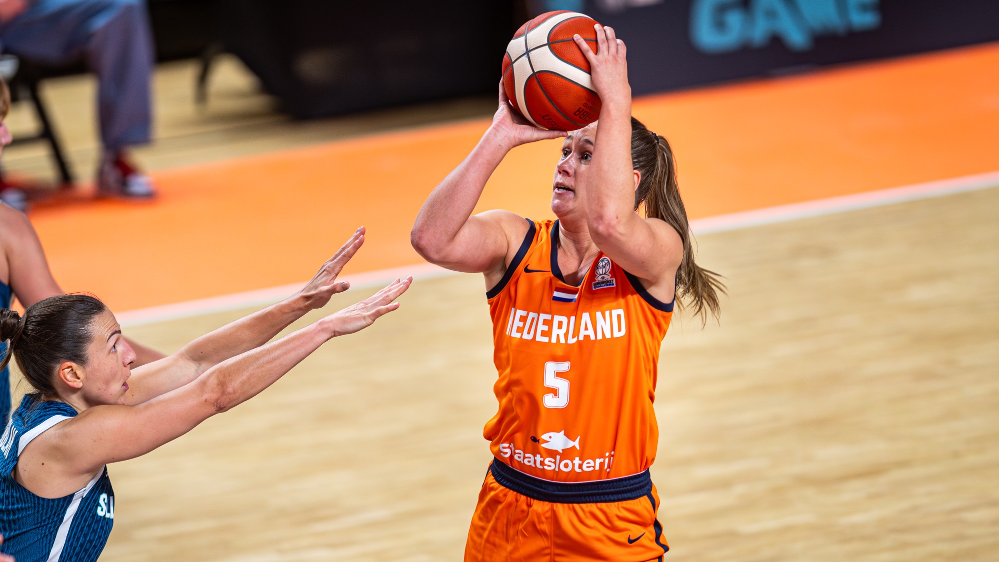 Laura Cornelius in actie tegen Slovenië (november 2025)