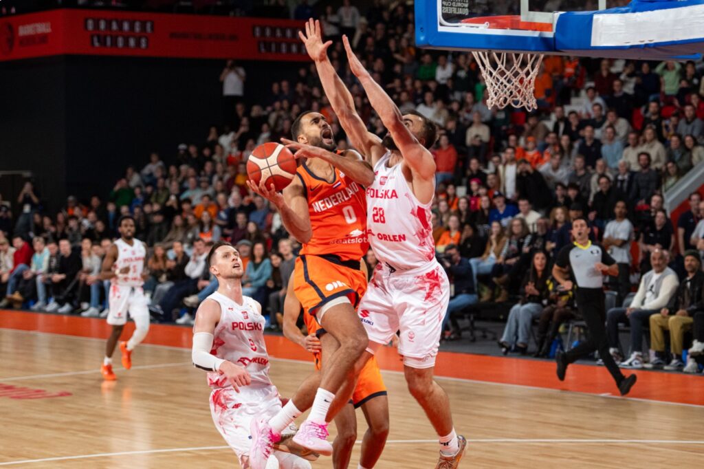 Yannick Franke in actie tijdens Nederland - Polen (December 2025)