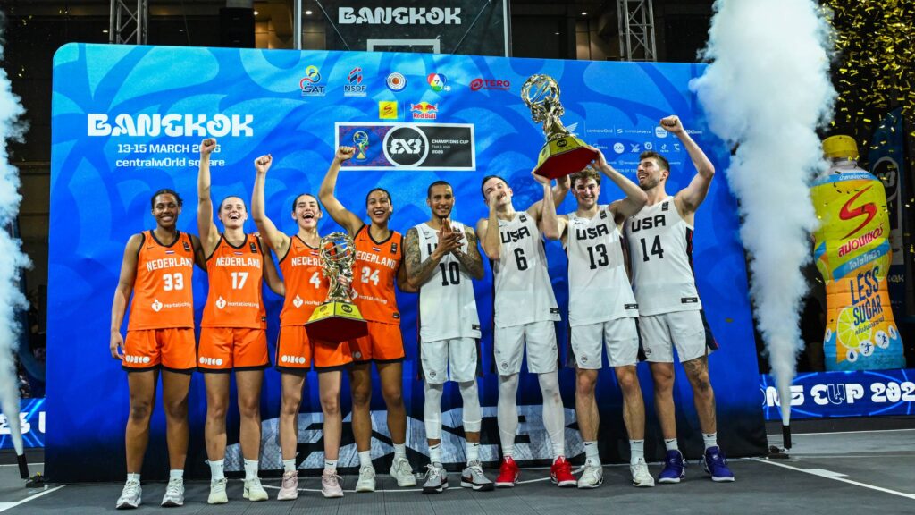 De Nederlandse 3x3 vrouwen winnen de FIBA 3x3 Champions Cup 2026 (maart 2026)