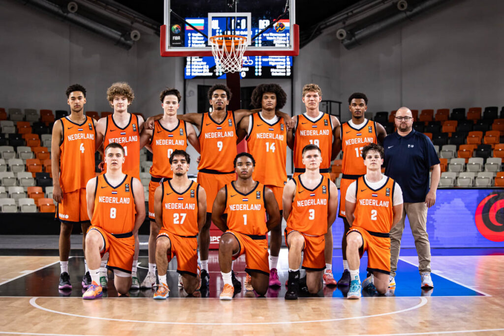 Orange Lions MU20 bij het EK 2025.
