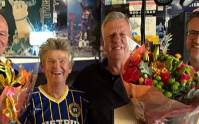 Martin de Vries en Ellis Schouten onderscheiden tijdens jubileum Celeritas
